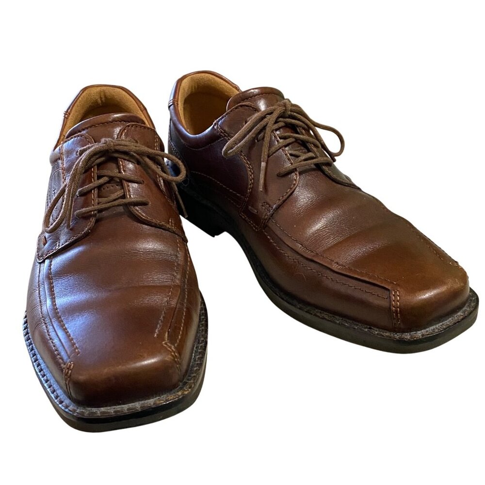 Ecco Mens Derby Dress‎ Shoe Size 10 Academia Comfort Career Business Office Wear